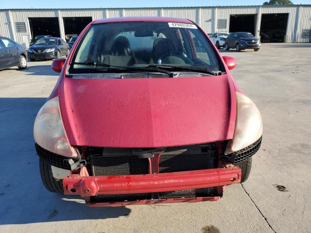 JHMGD38667S036463 - 2007 HONDA FIT S RED photo 5