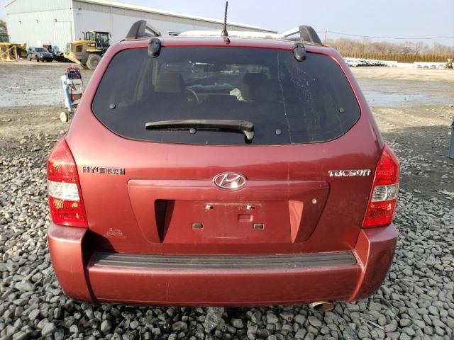 KM8JM12B18U736474 - 2008 HYUNDAI TUCSON GLS RED photo 6