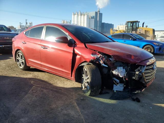 5NPD84LFXHH003617 - 2017 HYUNDAI ELANTRA SE RED photo 4