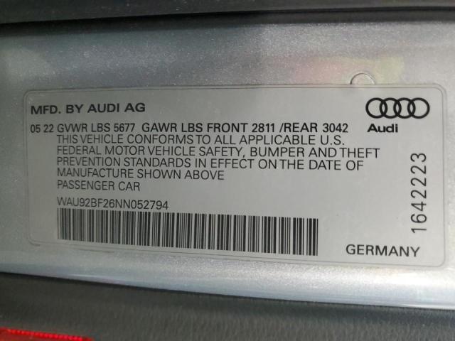 WAU92BF26NN052794 - 2022 AUDI A6 ALLROAD PRESTIGE 银色 照片 13