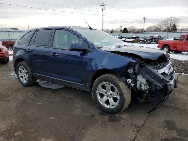 2FMDK4JCXCBA46414 - 2012 FORD EDGE SEL BLUE photo 4