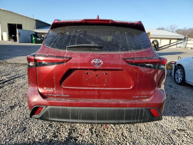 5TDGZRBH6MS070293 - 2021 TOYOTA HIGHLANDER XLE BURGUNDY photo 6