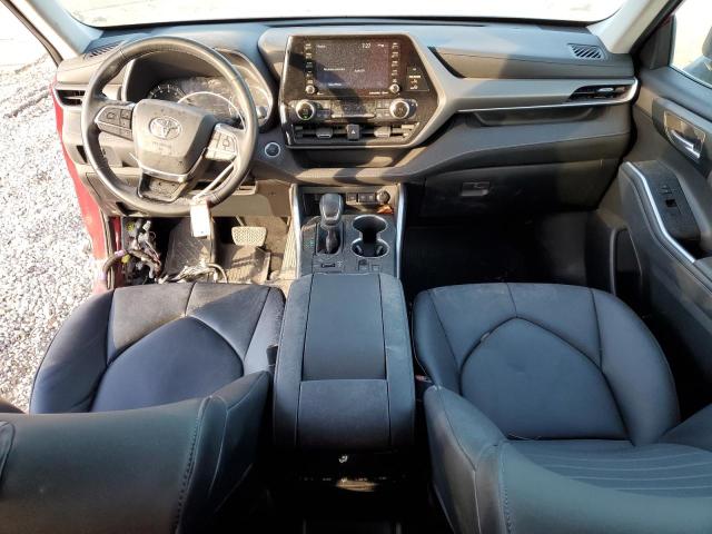5TDGZRBH6MS070293 - 2021 TOYOTA HIGHLANDER XLE BURGUNDY photo 8