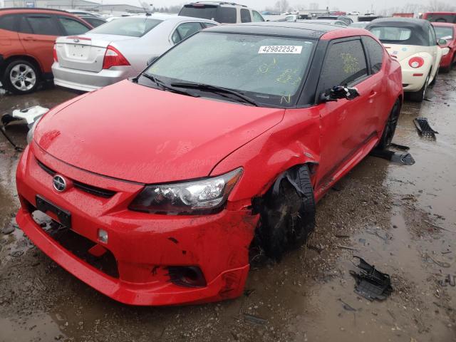 JTKJF5C7XD3048174 - 2013 TOYOTA SCION TC 红色 照片 2