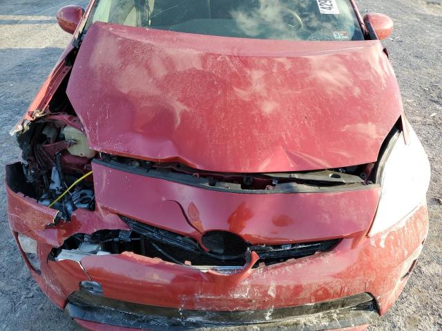 JTDKN3DU2D1618400 - 2013 TOYOTA PRIUS RED photo 11