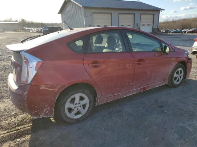 JTDKN3DU2D1618400 - 2013 TOYOTA PRIUS RED photo 3