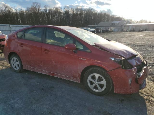 JTDKN3DU2D1618400 - 2013 TOYOTA PRIUS RED photo 4