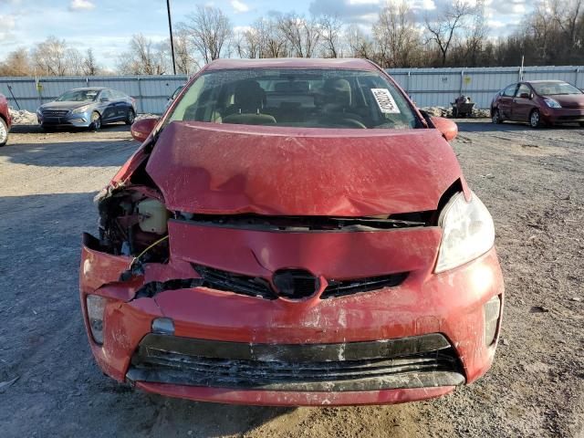 JTDKN3DU2D1618400 - 2013 TOYOTA PRIUS RED photo 5
