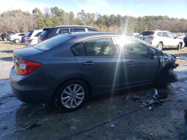 19XFB2F91CE311440 - 2012 HONDA CIVIC EXL ნაცრისფერი ფოტო 3