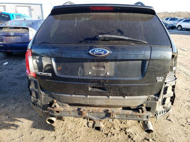 2FMDK4JC9DBA24244 - 2013 FORD EDGE SEL BLACK photo 6