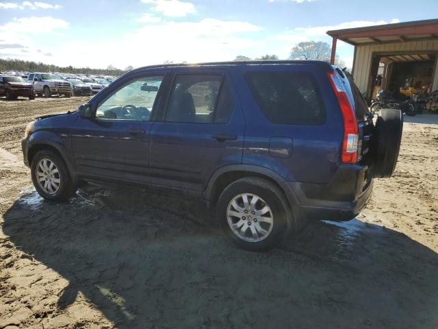 JHLRD78885C044531 - 2005 HONDA CR-V EX BLUE photo 2