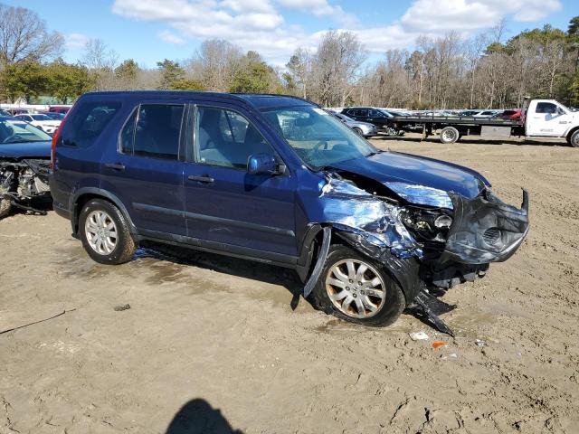 JHLRD78885C044531 - 2005 HONDA CR-V EX BLUE photo 4