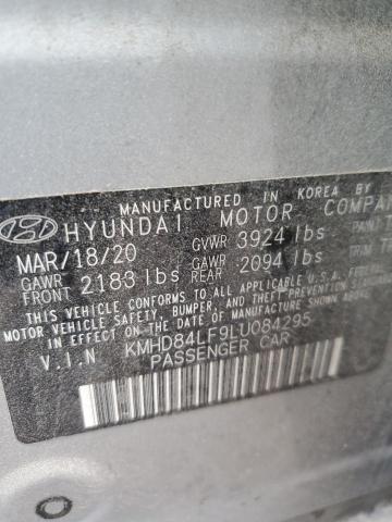 KMHD84LF9LU084295 - 2020 HYUNDAI ELANTRA SEL SILVER photo 12