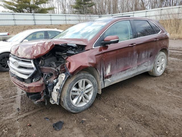 2FMTK3J8XFBB82094 - 2015 FORD EDGE SEL MAROON photo 1