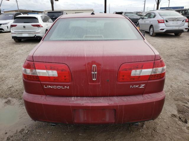 3LNHM26T07R609065 - 2007 LINCOLN MKZ RED photo 6