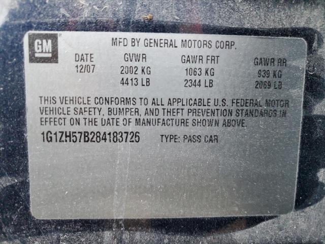 1G1ZH57B284183726 - 2008 CHEVROLET MALIBU 1LT 蓝色 照片 13