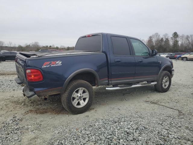 1FTRW08613KC60799 - 2003 FORD F150 SUPERCREW BLUE photo 3