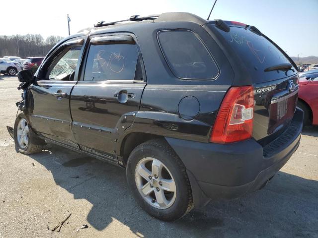 KNDJF723297557466 - 2009 KIA SPORTAGE LX BLACK photo 2