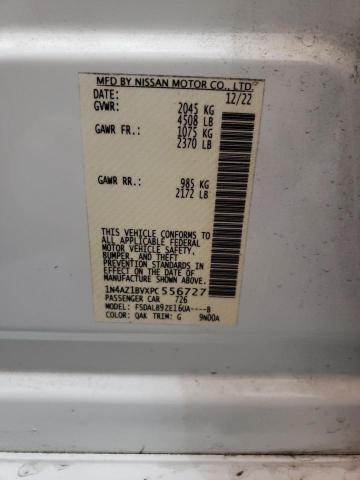 1N4AZ1BVXPC556727 - 2023 NISSAN LEAF S WHITE photo 12