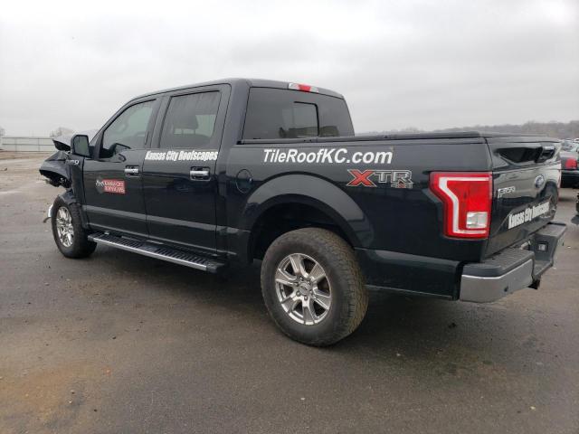 1FTEW1E80HFB46500 - 2017 FORD F150 SUPERCREW BLACK photo 2