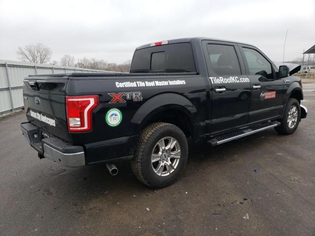 1FTEW1E80HFB46500 - 2017 FORD F150 SUPERCREW BLACK photo 3