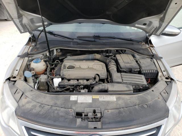 WVWHN7AN2CE502684 - 2012 VOLKSWAGEN CC LUXURY SILVER photo 11