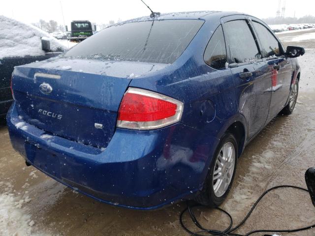 1FAHP35N19W188175 - 2009 FORD FOCUS SE BLUE photo 3