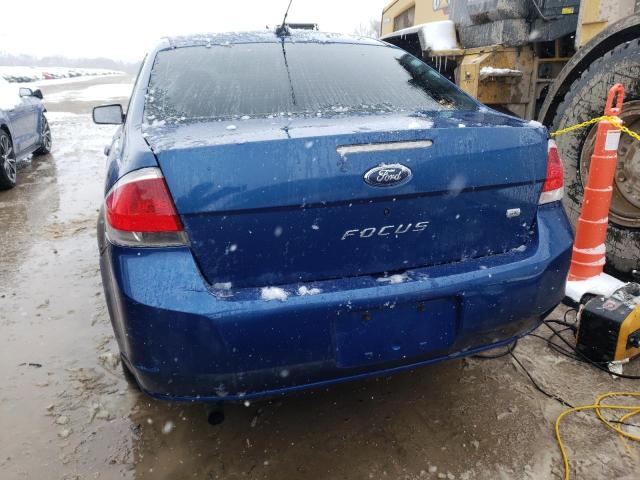 1FAHP35N19W188175 - 2009 FORD FOCUS SE BLUE photo 6