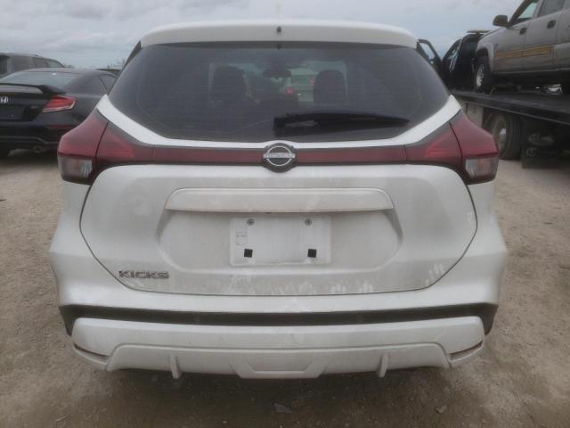 3N1CP5BV0NL478219 - 2022 NISSAN KICKS S WHITE photo 6