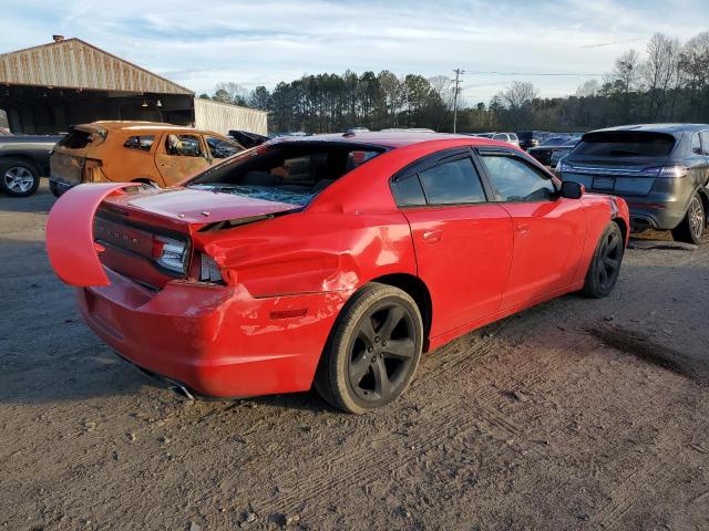 2C3CDXHG6DH725233 - 2013 DODGE CHARGER SXT RED photo 3