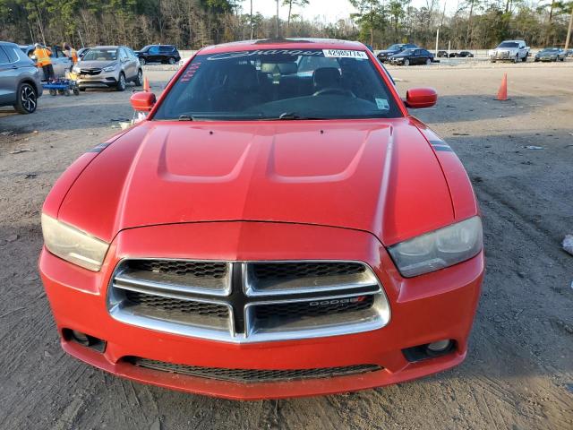 2C3CDXHG6DH725233 - 2013 DODGE CHARGER SXT RED photo 5