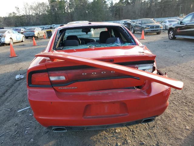 2C3CDXHG6DH725233 - 2013 DODGE CHARGER SXT RED photo 6