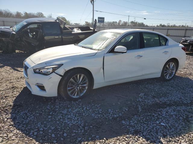 JN1EV7BR0MM754142 - 2021 INFINITI Q50 LUXE WHITE photo 1