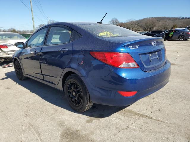 KMHCT4AE0GU960620 - 2016 HYUNDAI ACCENT SE BLUE photo 2