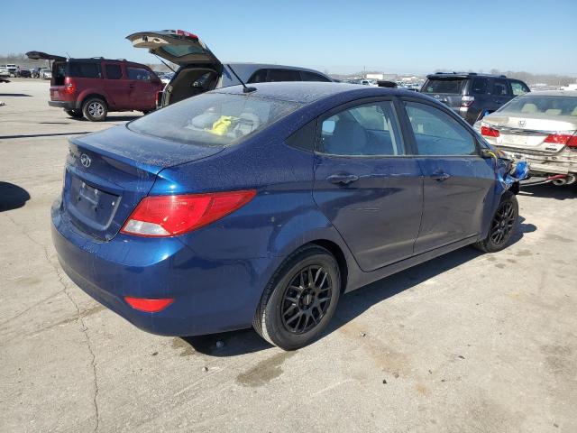 KMHCT4AE0GU960620 - 2016 HYUNDAI ACCENT SE BLUE photo 3