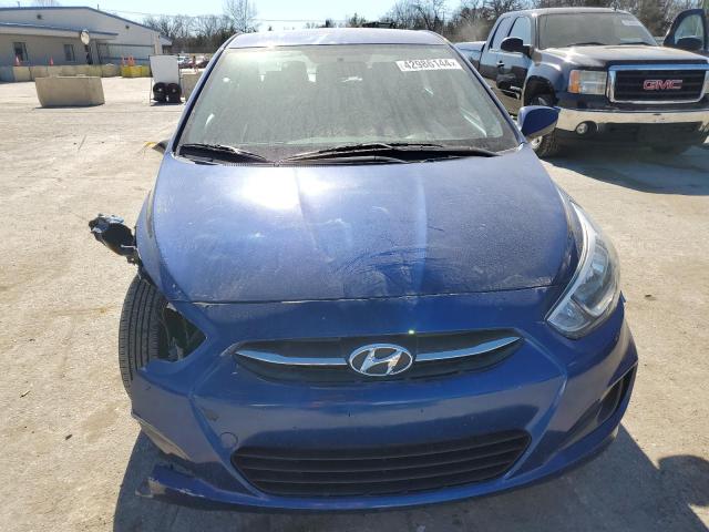 KMHCT4AE0GU960620 - 2016 HYUNDAI ACCENT SE BLUE photo 5