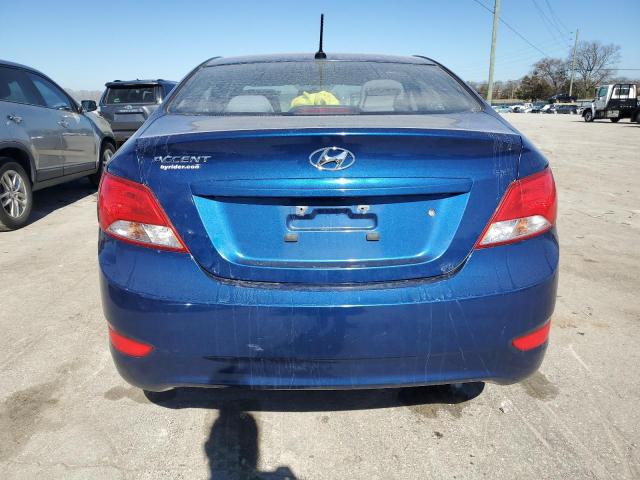 KMHCT4AE0GU960620 - 2016 HYUNDAI ACCENT SE BLUE photo 6