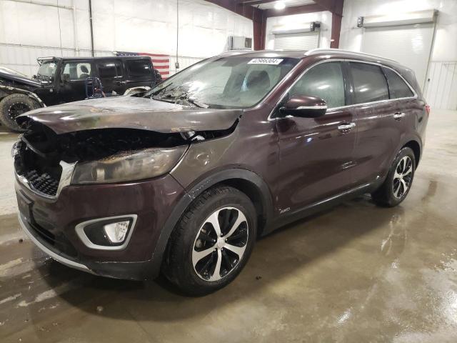 5XYPHDA1XGG003613 - 2016 KIA SORENTO EX MAROON photo 1