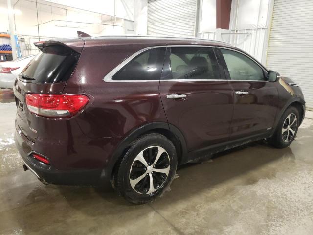 5XYPHDA1XGG003613 - 2016 KIA SORENTO EX MAROON photo 3