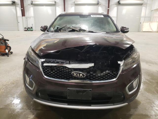 5XYPHDA1XGG003613 - 2016 KIA SORENTO EX MAROON photo 5