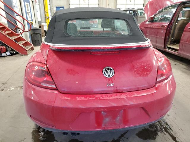 3VW6L7AT4DM812601 - 2013 VOLKSWAGEN BEETLE RED photo 6