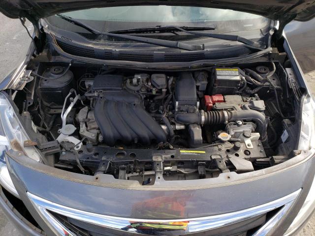 3N1CN7APXKL826740 - 2019 NISSAN VERSA S GRAY photo 11