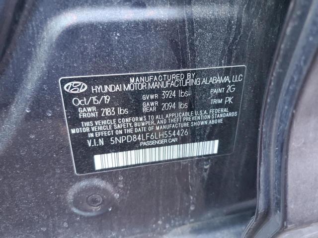 5NPD84LF6LH554426 - 2020 HYUNDAI ELANTRA SEL GRAY photo 12