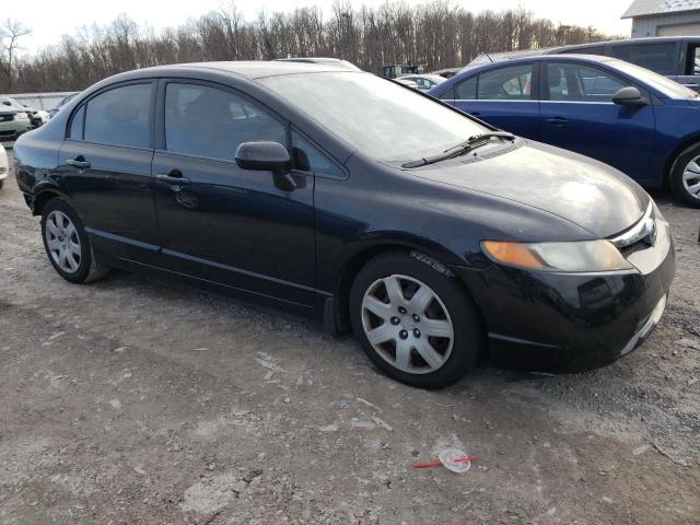 1HGFA16547L062348 - 2007 HONDA CIVIC LX BLACK photo 4