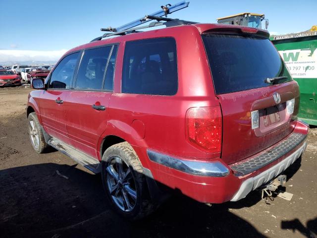 2HKYF18503H521766 - 2003 HONDA PILOT EXL RED photo 2