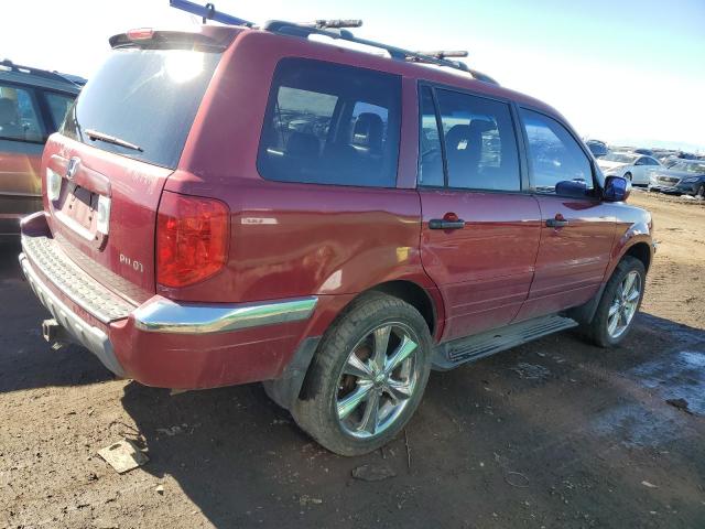 2HKYF18503H521766 - 2003 HONDA PILOT EXL RED photo 3