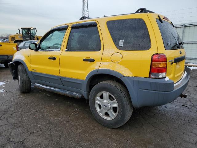 1FMCU03102KD95418 - 2002 FORD ESCAPE XLT YELLOW photo 2