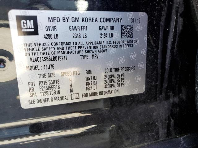 KL4CJASB6LB019217 - 2020 BUICK ENCORE PREFERRED Schwarz Foto 13