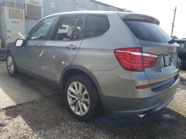 5UXWX9C54D0A11382 - 2013 BMW X3 XDRIVE28I GRAY photo 2