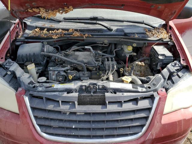 2A8HR44H38R708818 - 2008 CHRYSLER TOWN & COU LX RED photo 11